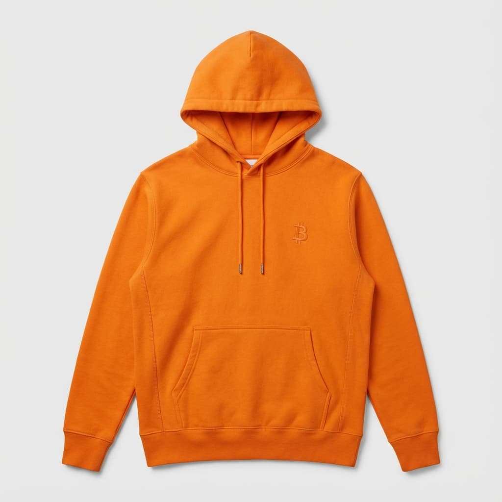Orange Bitcoin Hoodie